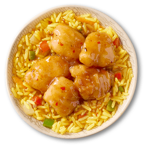 Prawn pot bowl of rice with prawns