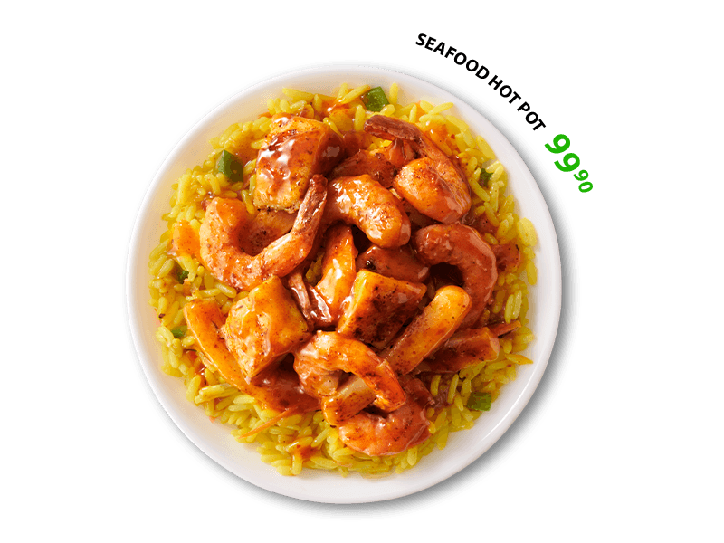 spicy prawn pot at 59.90