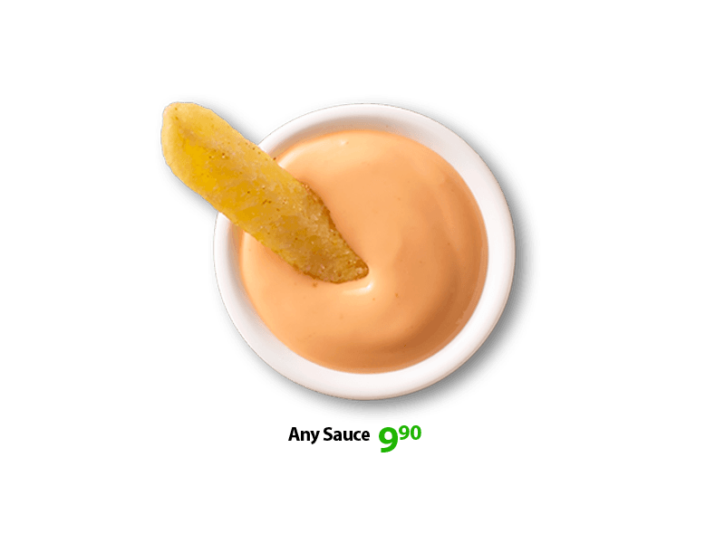 add a sauce 1000 island sauce at 6.90