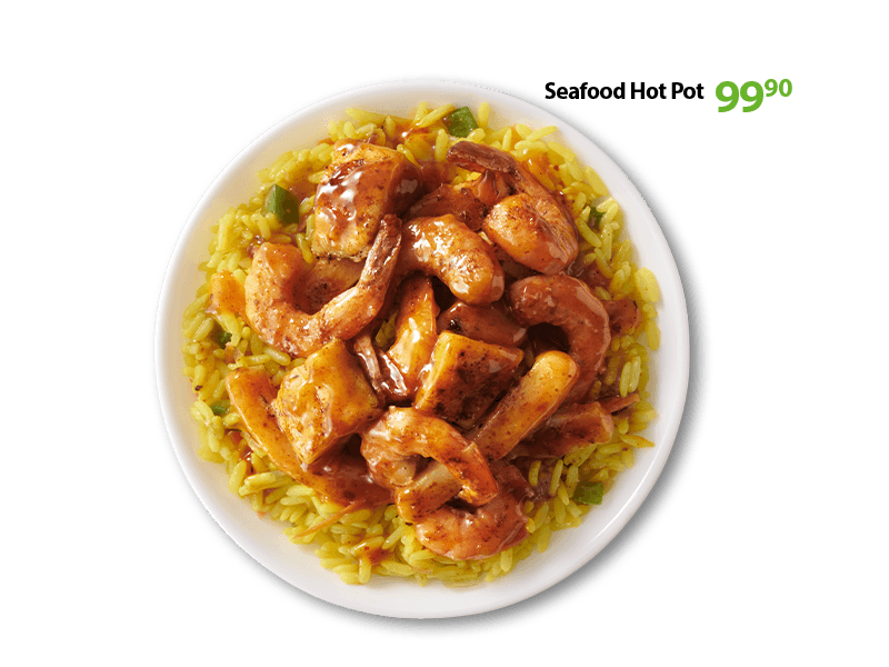 spicy prawn pot at 59.90