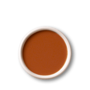 Hot sauce in white bowl