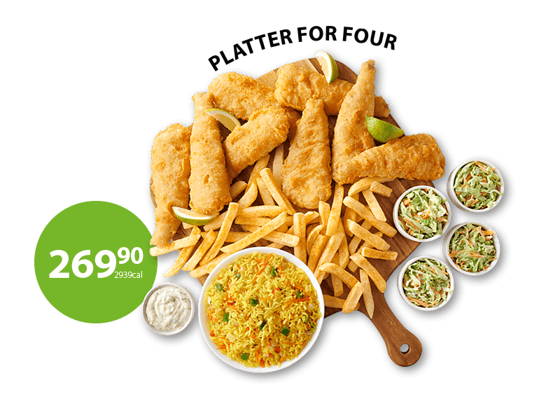 Fish and chips specials from Fishaways – choose from Hake, Rice, Chips & Onion Rings or a Hake Hot Pot for Two seafood sharing meal.