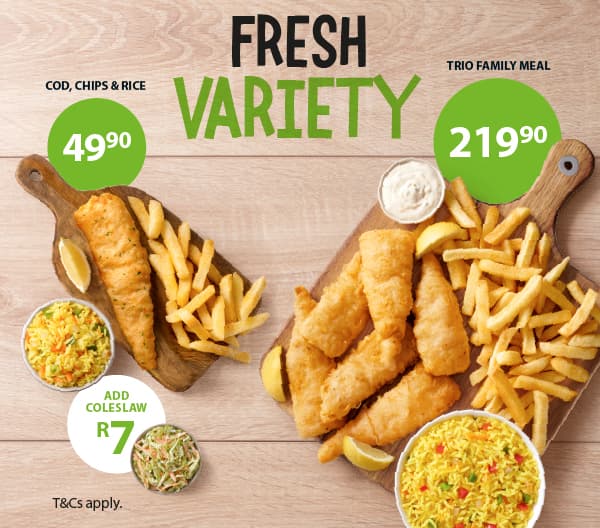 Fresh variety fish and seafood 