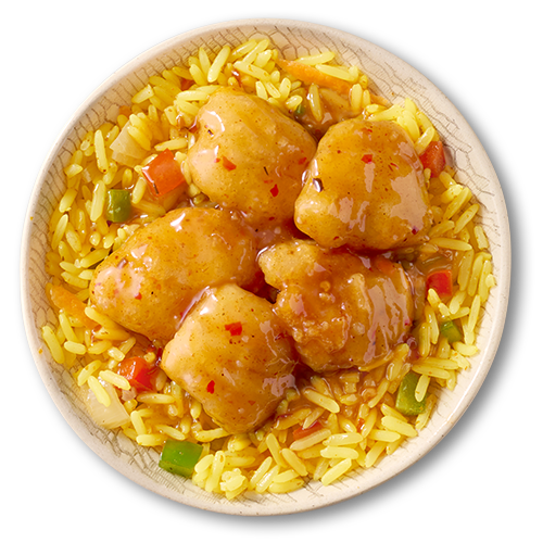 Prawn pot bowl of rice with prawns